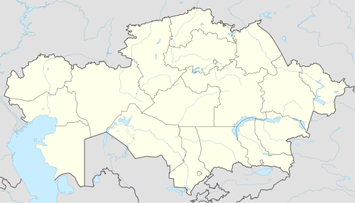 Map of Kazakhstan and the 12 teams of the 2018 Premier League