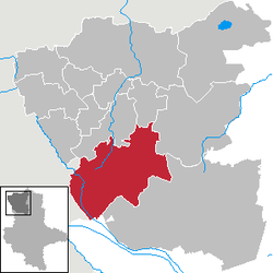 Elhelyezkedése Altmarkkreis Salzwedel térképén