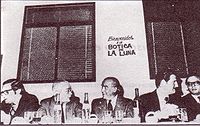 UCR leader Ricardo Balbín, Conservative Horacio Thedy and Perón's delegate, Daniel Paladino (middle three) find rare common cause after General Levingston's 1970 power grab. Their joint Hour of the People statement helped lead to elections in 1973 (and to Perón's return).