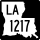 Louisiana Highway 1217 marker