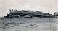 Mallett compound engine locomotive at Winslow, Arizona in 1913