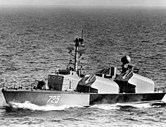 An Osa I class missile boat in 1983.
