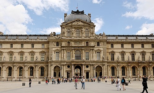 Pavillon de l’Horloge of the Louvre Palace by Jacques Lemercier (1624–1645)