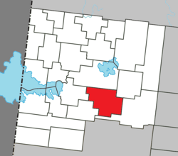 Location within Abitibi-Ouest RCM