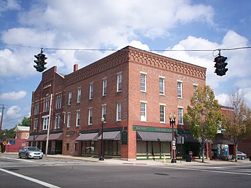 Riddle Block No. 5 on the corner of East Main and North Prospect, 2009