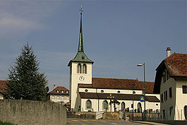 Saint-Aubin village church