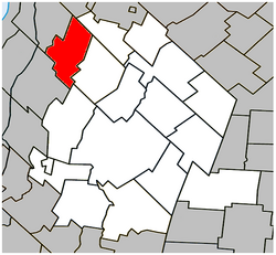 Location within Les Maskoutains RCM