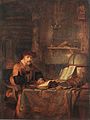 "Scholar with His Books" by Gerbrand van den Eeckhout