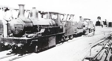 Scotia Class locomotives at Port Nolloth locomotive sheds