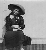 Maria sorridente in una foto del 1912 circa