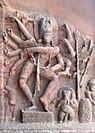 Dancing Shiva at Badami cave 1