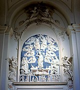 Terracotta de Della Robbia en la chapelle Oliva Vetusti de la basilique San Bernardino à L'Aquila