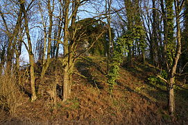 Le tumulus et son moulin.