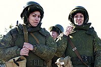 Russian servicewomen wearing 6B23 (2015)