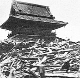 室戸台風通過後の四天王寺の様子