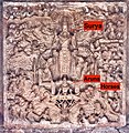 8th century ceiling carving of Surya at Pattadakal Virupaksha Hindu temple.[48]
