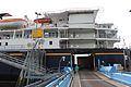 An Alaska Marine Highway ferry boat docked in Juneau