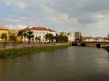 La rivière Dyje dans le centre-ville.