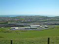 Image 62 Credit: StephenDawson The Channel Tunnel terminal at Cheriton near Folkestone in Kent, from the Pilgrims' Way on the escarpment on the southern edge of Cheriton Hill, part of the North Downs. More about the Channel Tunnel... (from Portal:Kent/Selected pictures)