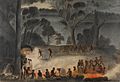 Corroboree on the Murray River by Gerard Krefft, 1857