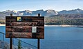 South aspect of Graveyard Peak (far right) seen from Lake Thomas A Edison