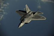 F-22 Raptor utilizado para interpretar a Starscream