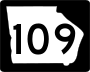 State Route 109 marker