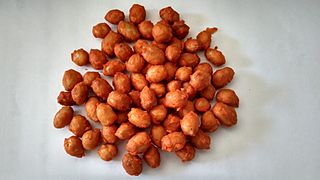 Pakora de cacahuètes.