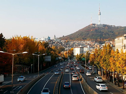 Haebangchon hill neighborhood in Yongsan