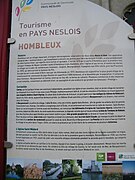 Panneau d'informations.