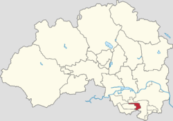 Location of Huoying Subdistrict within Changping District