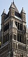 Upper part of the tower by Chantrell of the St. Salvator's Cathedral in Bruges, (Belgium)