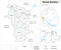 Dietikon – Mappa