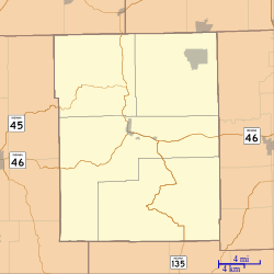 Beanblossom is located in Brown County, Indiana
