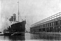 The RMS Lusitania at Pier 54