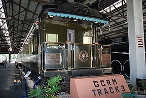 Der Ferdinand Magellan Railcar im Gold Coast Railroad Museum