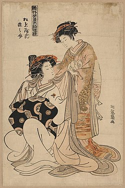 La Courtisane Somenosuke de Matsuba-ya (1775-1776) Library of Congress