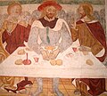 Supper at Emmaus, at Oratory of the Holy Trinity in Momo, Italy, late 15th century