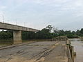 Damaged Temerloh bridge during 1971/72 flood.