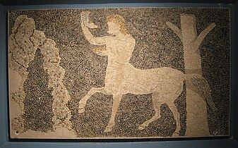 Mosaico del siglo III a. C. expuesto en el Museo Arqueológico de Pela.