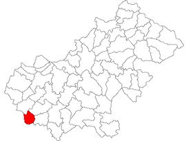 Location in Satu Mare County