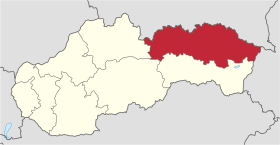 Localisation de Région de Prešov