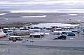 Resolute Bay: View from Signal Hill to the Inuit-Settlement "Village" and to Resolute Passage (August 1997)