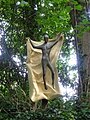 Stations of the Cross in the woodland garden: the 15th station - "Resurrection"