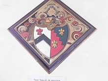 Hatchment of a male Riccard leaving a widow - probably not Sir Andrew