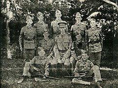 Saltus Grammar School Cadet Corps (later the Bermuda Cadet Corps) cadets wearing "Austrian caps", 1901