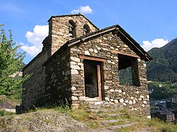 The 12th-century Romanesque church of Sant Romà de les Bons