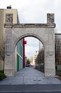 SKF-Werkstor, Jugendstil (um 1908) an der Stadtgalerie