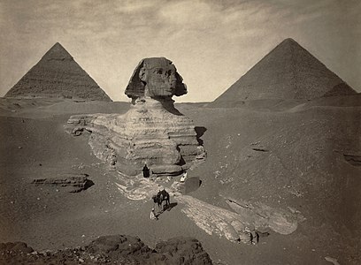 Great Sphinx of Giza, late 19th century, by Maison Bonfils (edited by Durova)