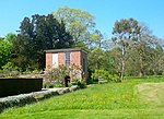 Gazebo, terrace walls, gates, gatepiers and wall 74m north west of Kingston House